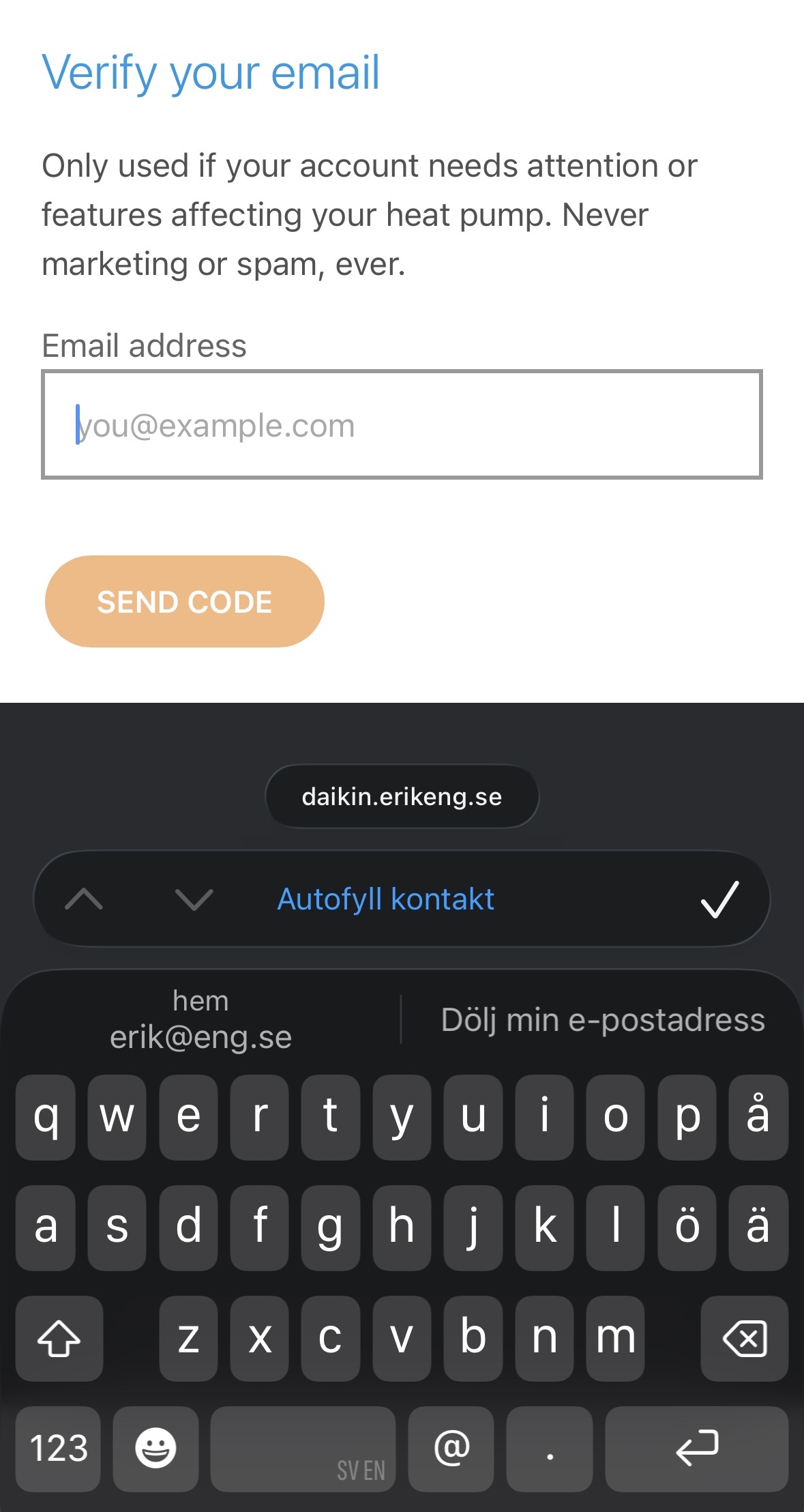 Verify your email
